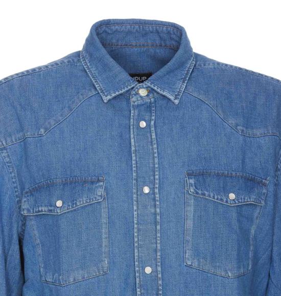 24FW 돈답 긴팔 셔츠 UC300RDF0272U HC3800 BLUE - DONDUP