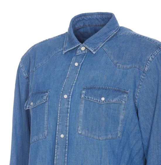 24FW 돈답 긴팔 셔츠 UC300RDF0272U HC3800 BLUE - DONDUP