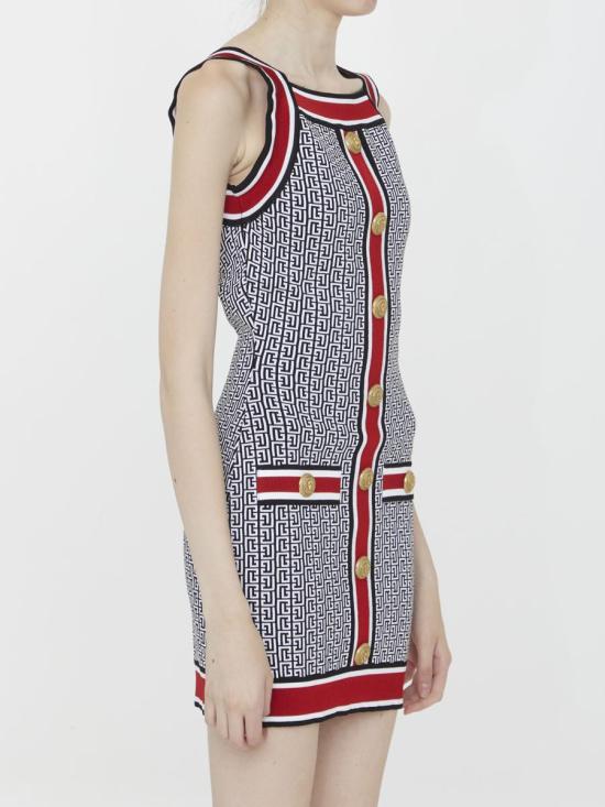  발망 숏 원피스 3832799 BF1R4034KE89 EJC Black - BALMAIN