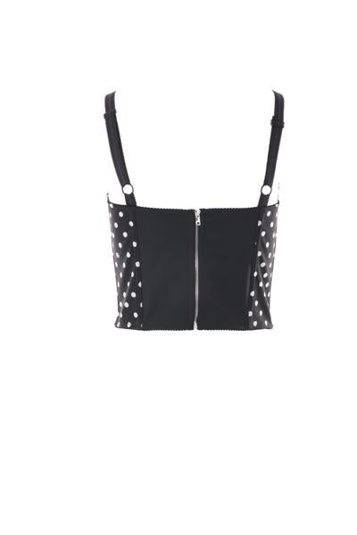  돌체앤가바나 민소매 티셔츠 F7AB7TFSUBGHNZQW BLACK POLKA DOTS - DOLCE & GABBANA