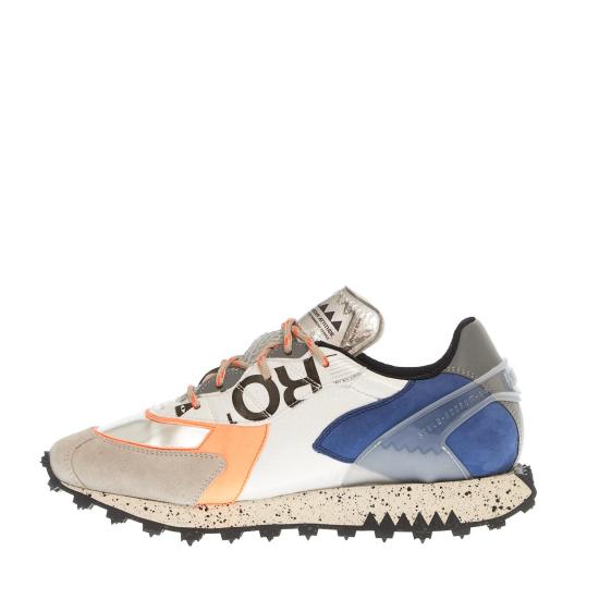  런오브 스니커즈 ROCKET FANTASIA WHITE GREY ORANGE BLUE - RUN OF