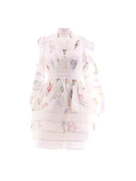 짐머만 숏 원피스 1129D 000 MBOTIVO Multi Botanical Ivory