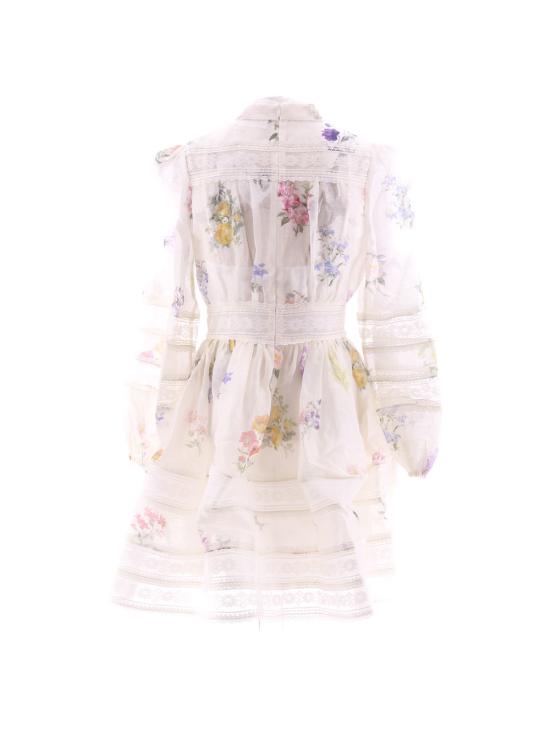  짐머만 숏 원피스 1129D 000 MBOTIVO Multi Botanical Ivory - ZIMMERMANN