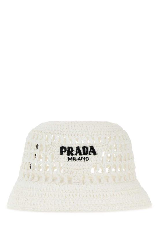  프라다 모자 1HC1372C2T F0009 White - PRADA