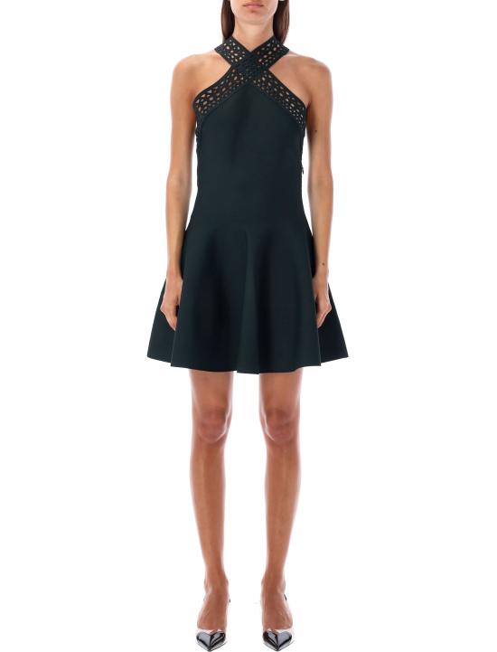  알라이아 숏 원피스 23AAA9R23424M774 662 FOREST GREEN