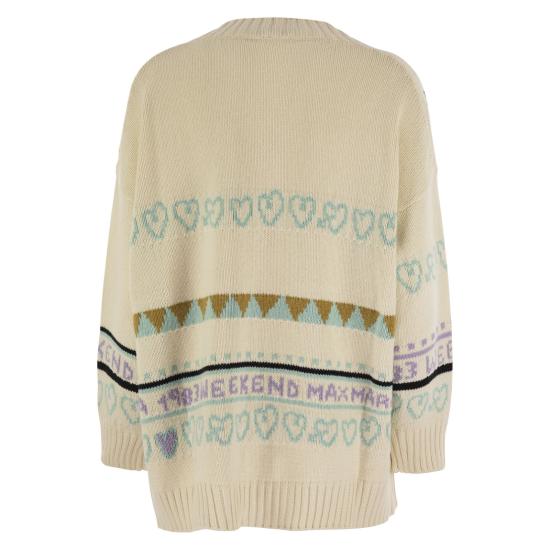  위켄드막스마라 가디건 2425346031600 ECRU LIGHT BLUE - WEEKEND MAX MARA