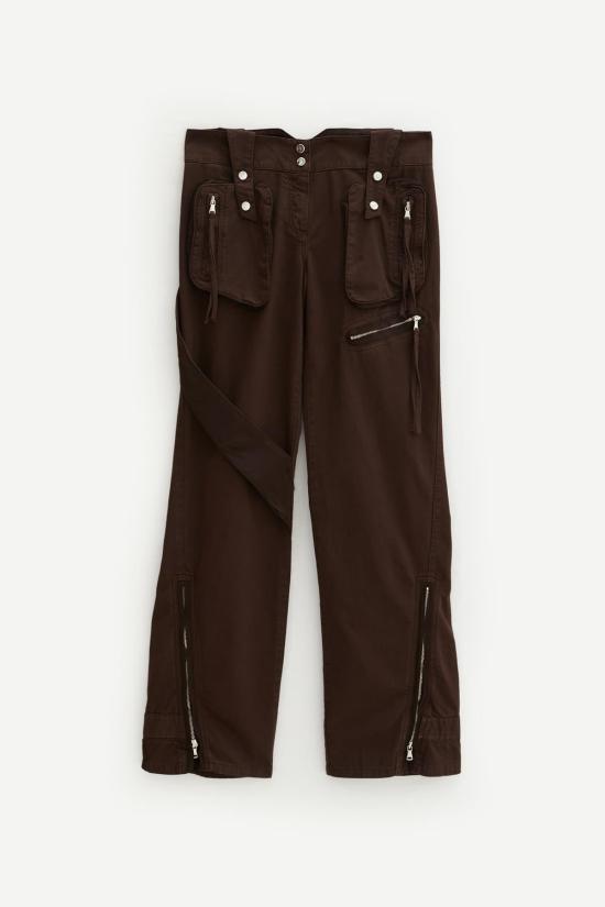  블루마린 스트레이트 팬츠 P422J107A D0541 CHOCOLATE BROWN
