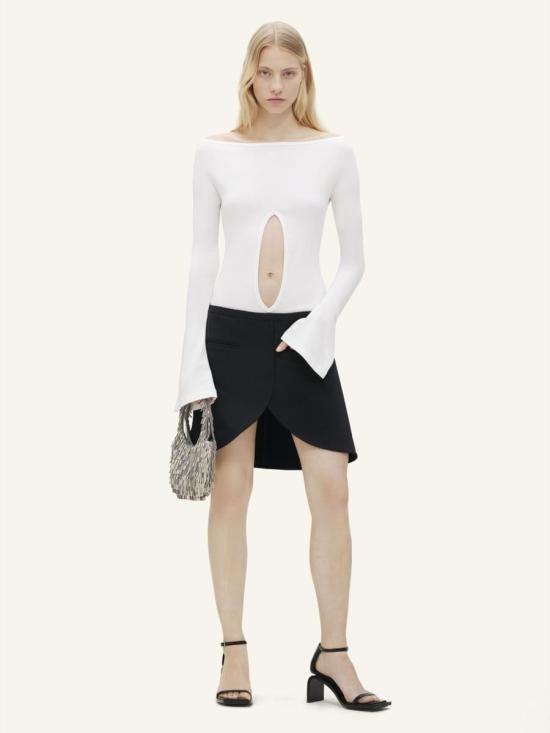  쿠레쥬 바디수트 티셔츠 224JBD092JS0070 0001 HERITAGE WHITE - COURREGES