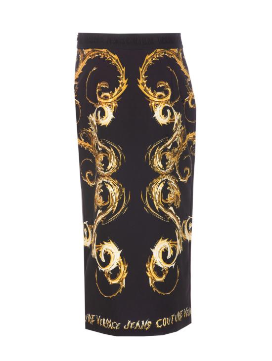 24FW 베르사체 미디 스커트 77HAE8P6 NS559G89 - VERSACE