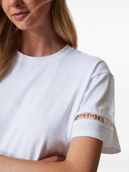 24FW 트윈셋 반팔 티셔츠 242TP2501 00001 White - TWINSET