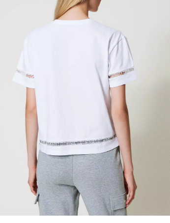 24FW 트윈셋 반팔 티셔츠 242TP2501 00001 White - TWINSET