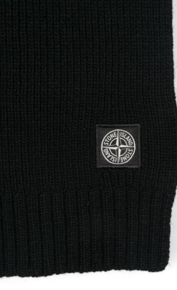 24FW [키즈] 스톤 아일랜드 넥워머/머플러/스카프 8116N02Z3 V0029 Black - STONE ISLAND