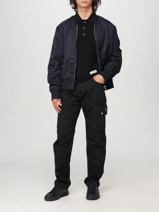  발망 스트레이트 팬츠 DH1MI080CF310PA BLACK - BALMAIN