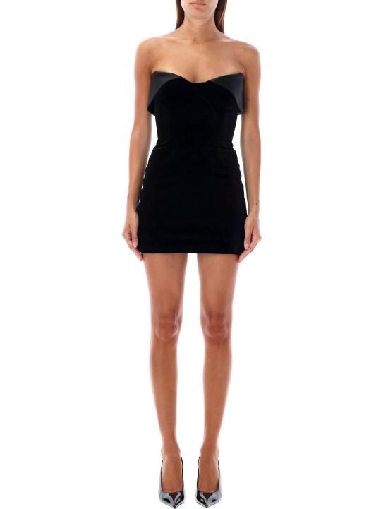 24FW 뮈글러 미디 원피스 24A24F1RO1648471 1999 BLACK