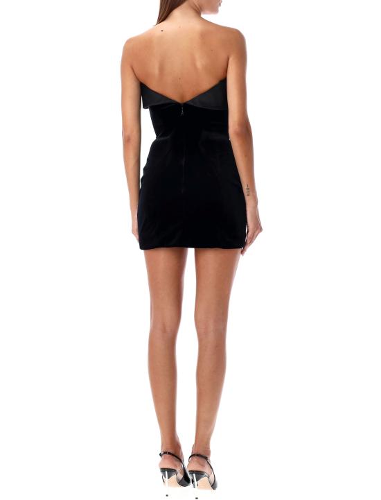 24FW 뮈글러 미디 원피스 24A24F1RO1648471 1999 BLACK - MUGLER