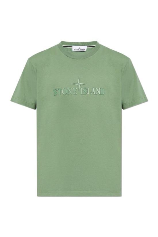 24FW 스톤 아일랜드 반팔 티셔츠 81152NS80V0055 SAGE