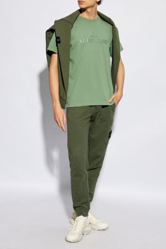 24FW 스톤 아일랜드 반팔 티셔츠 81152NS80V0055 SAGE - STONE ISLAND