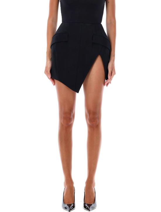  뮈글러 미디 스커트 24A24F1JU0545182 1999 BLACK