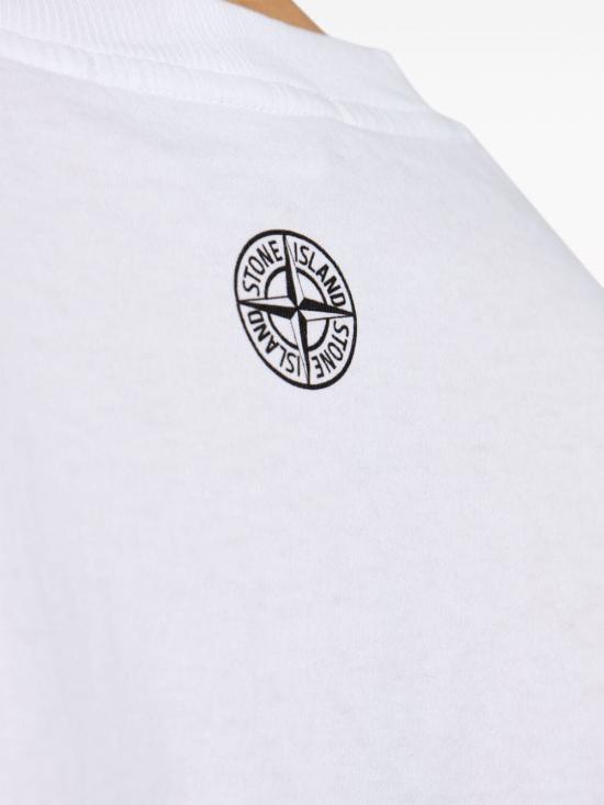  스톤 아일랜드 반팔 티셔츠 81152NS80V0001 WHITE - STONE ISLAND