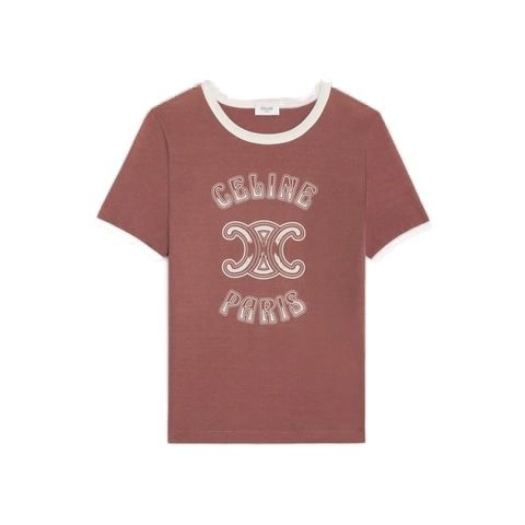  셀린느 반팔 티셔츠 2X97I671Q25EL MARRON