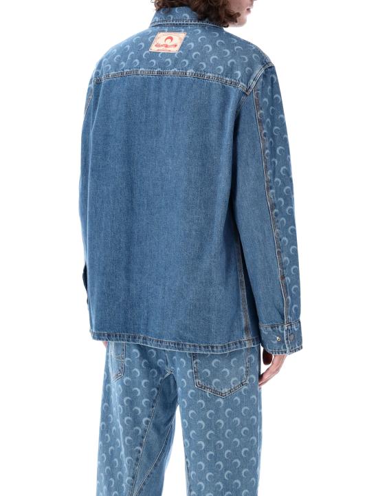 24FW 마린세르 긴팔 셔츠 24AMSI033ACDEN0001 BL05 LIGHT BLUE - MARINE SERRE