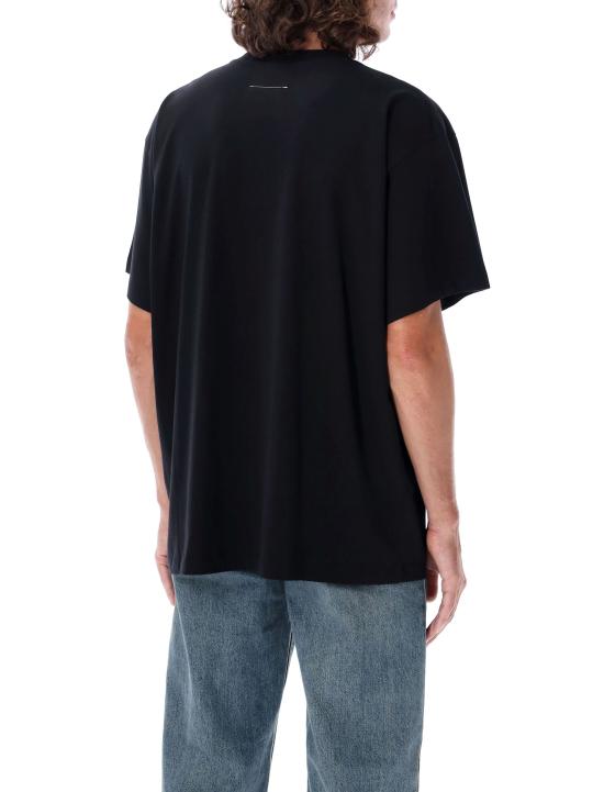 24FW MM6 메종마르지엘라 반팔 티셔츠 24ASH0GC0032S24312 900 BLACK - MM6 MAISON MARGIELA