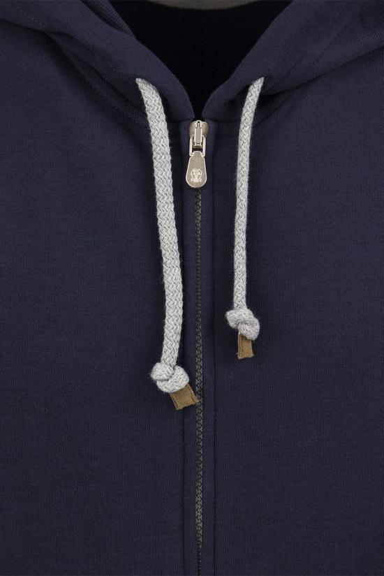  브루넬로 쿠치넬리 후드 티셔츠 M0T359069GC6134 BLUE - BRUNELLO CUCINELLI