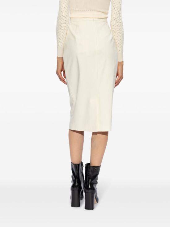  막스마라 미디 스커트 21106061600 White - MAX MARA
