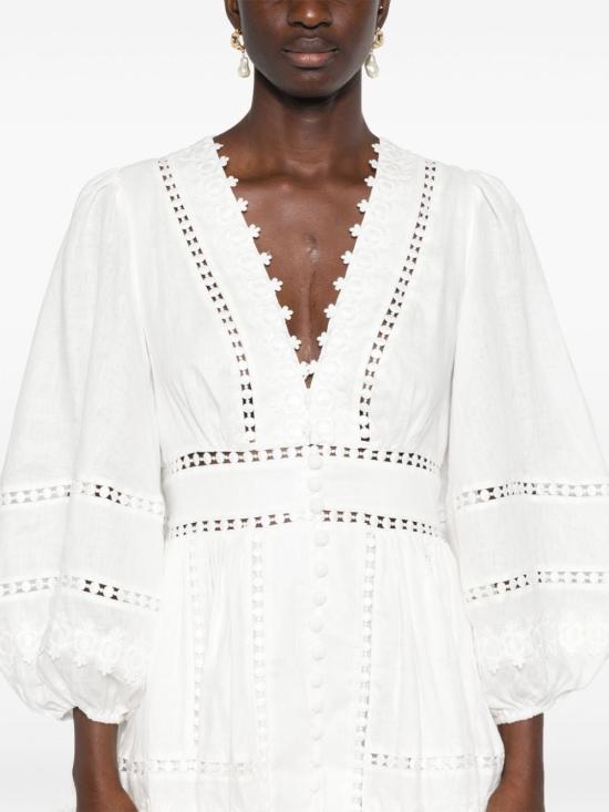  짐머만 숏 원피스 1302DSS244 BIANCO - ZIMMERMANN