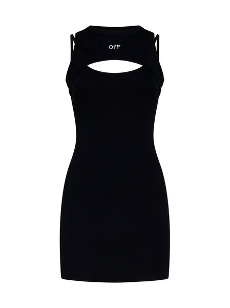 24FW 오프화이트 숏 원피스 OWDB496C99JER001 NERO