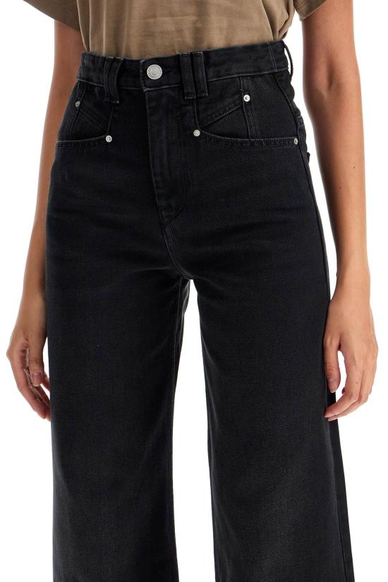 24FW 이자벨마랑 스트레이트 팬츠 PA0052FAB1H06I NERO - ISABEL MARANT