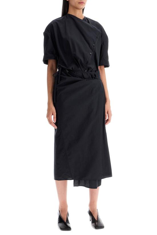  르메르 미디 원피스 DR1068LF1209 NERO - LEMAIRE