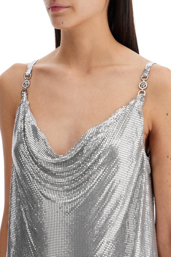  베르사체 미디 원피스 10161191A11271 METALLICO - VERSACE