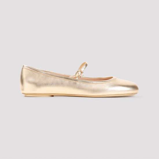  지안비토로시 플랫 슈즈 G2222305GOMNSW METALLIC - GIANVITO ROSSI