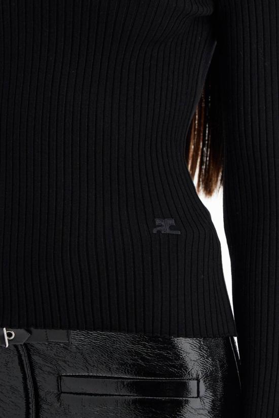 24FW 쿠레쥬 스웨터 324MPU189FI0001 NERO - COURREGES