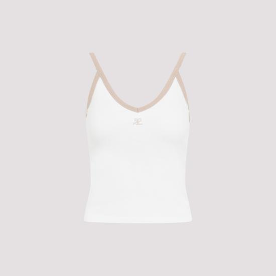  쿠레쥬 반팔 티셔츠 224JDE075JS0070B131 B131 WHITE SAND - COURREGES