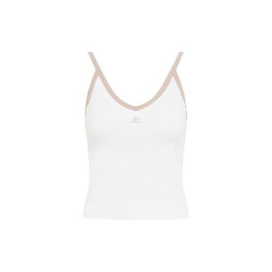  쿠레쥬 반팔 티셔츠 224JDE075JS0070B131 B131 WHITE SAND - COURREGES