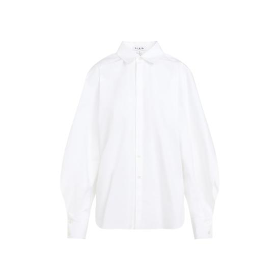  알라이아 셔츠 AA9C09556T611 WHITE