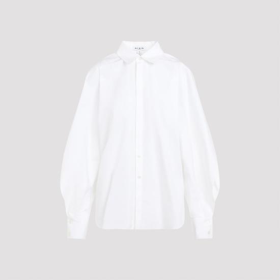  알라이아 셔츠 AA9C09556T611 WHITE - ALAIA