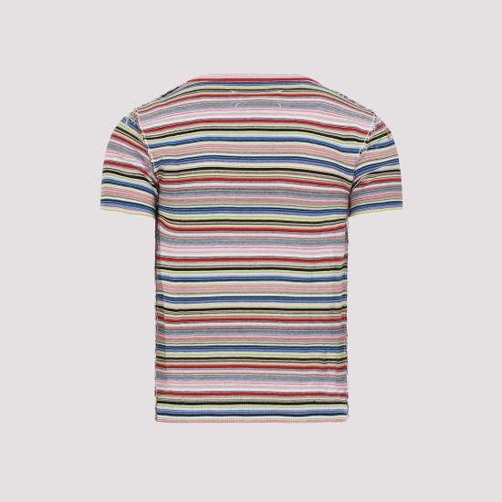  마르지엘라 반팔 티셔츠 S50HL0010 S18404 001F STRIPES COLOR MIX - MAISON MARGIELA
