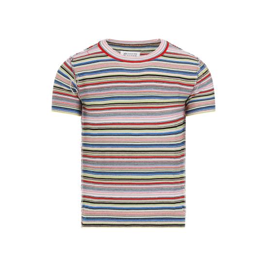  마르지엘라 반팔 티셔츠 S50HL0010 S18404 001F STRIPES COLOR MIX - MAISON MARGIELA