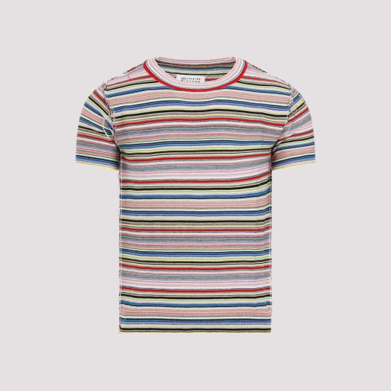  마르지엘라 반팔 티셔츠 S50HL0010 S18404 001F STRIPES COLOR MIX