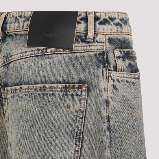  스포트막스 데님 스트레이트 팬츠 2412181012600 10733 013 SOVRATTINTO BEIGE - SPORTMAX