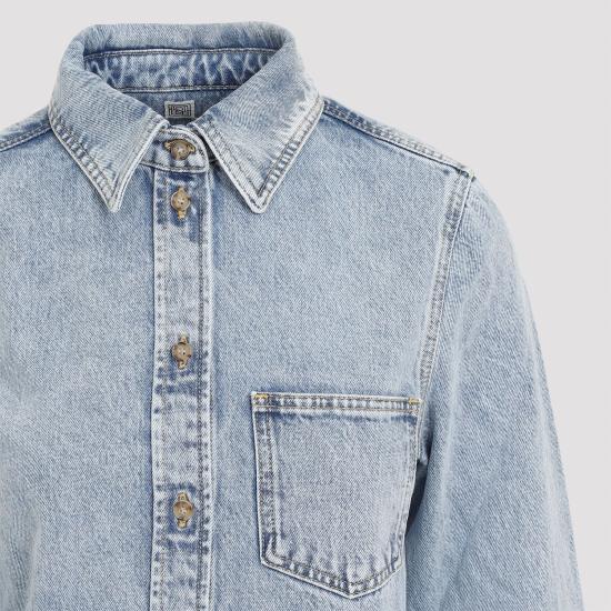  토템 셔츠 243WRT0330FB0045 BLUE - TOTEME