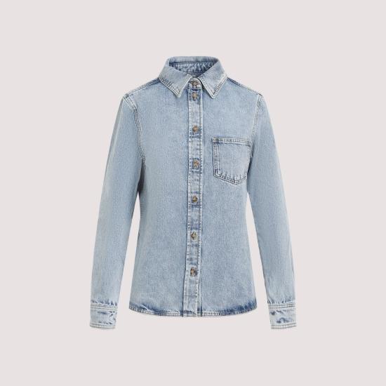  토템 셔츠 243WRT0330FB0045 BLUE - TOTEME