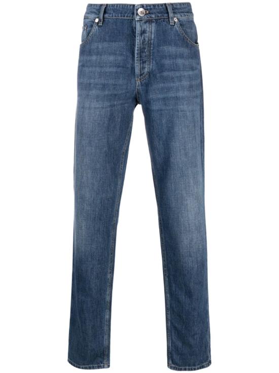  브루넬로 쿠치넬리 데님 트레디셔널 핏 파이브 포켓 트라우저 M0Z37D3210 C1471 MEDIUM DENIM