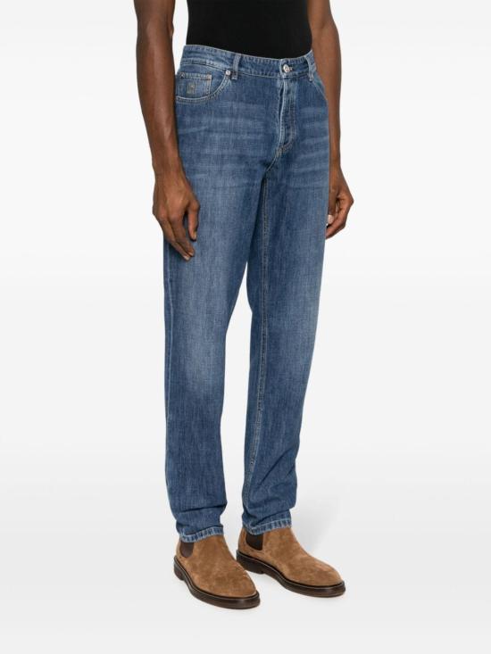  브루넬로 쿠치넬리 데님 트레디셔널 핏 파이브 포켓 트라우저 M0Z37D3210 C1471 MEDIUM DENIM - BRUNELLO CUCINELLI