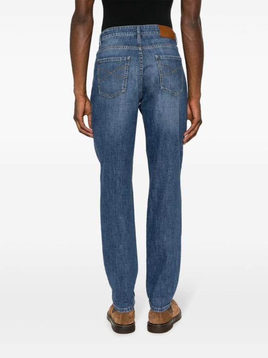  브루넬로 쿠치넬리 데님 트레디셔널 핏 파이브 포켓 트라우저 M0Z37D3210 C1471 MEDIUM DENIM - BRUNELLO CUCINELLI