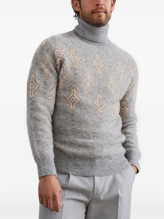  브루넬로 쿠치넬리 터틀넥 MSO708403 GREY - BRUNELLO CUCINELLI