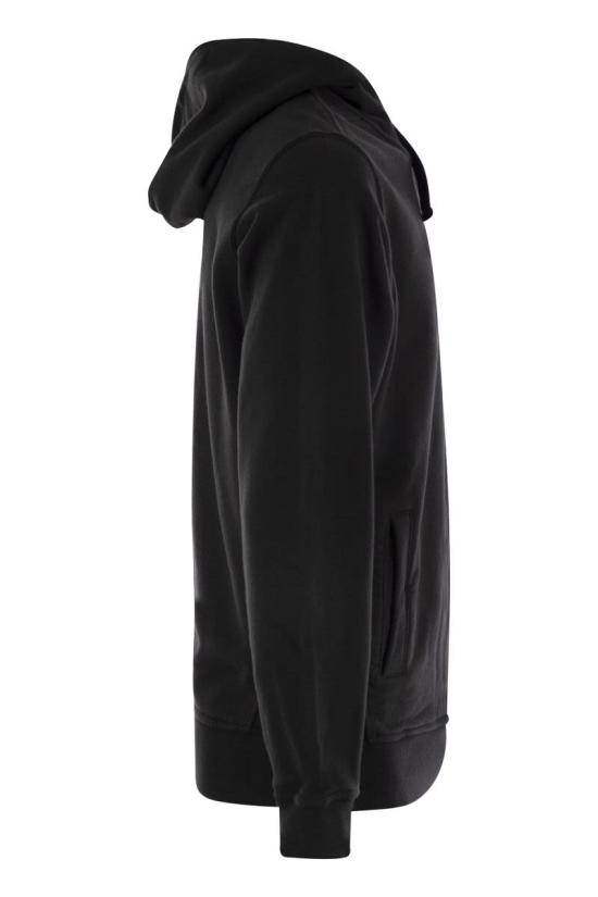  스톤 아일랜드 후드 티셔츠 8115608 BLACK - STONE ISLAND